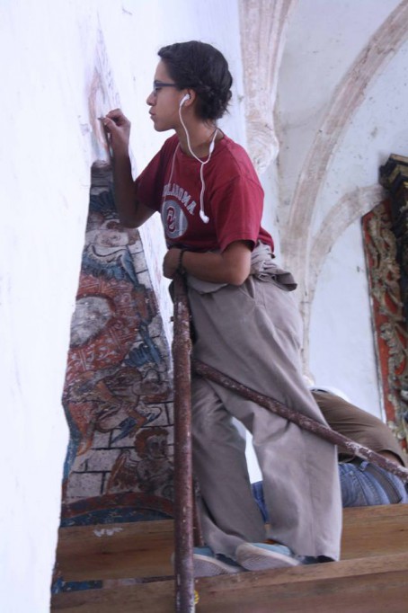 VALLADOLID: Avanza restauración de murales y un retablo de ex Convento San Bernardino de Siena.