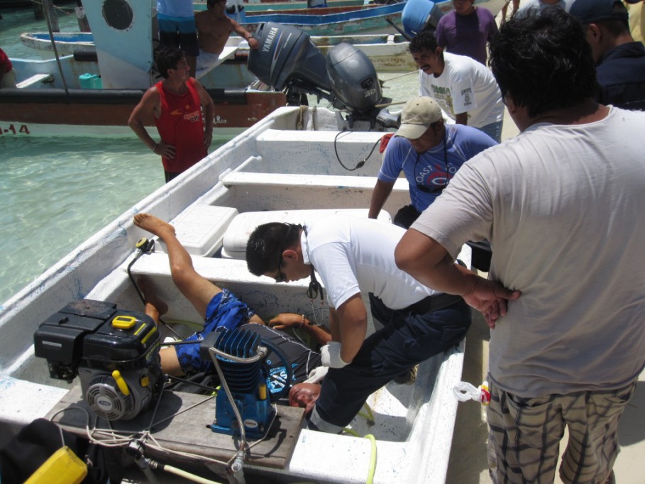 Capacitan a pescadores sobre descompresiones 