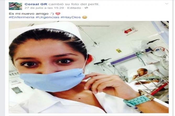 Otra polémica selfie de enfermera
