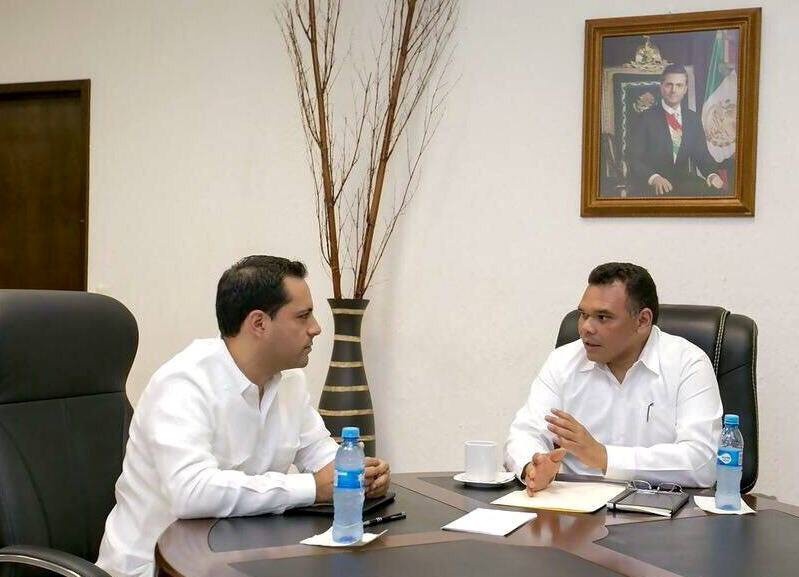 Gobernador recibe al Alcalde de Mérida