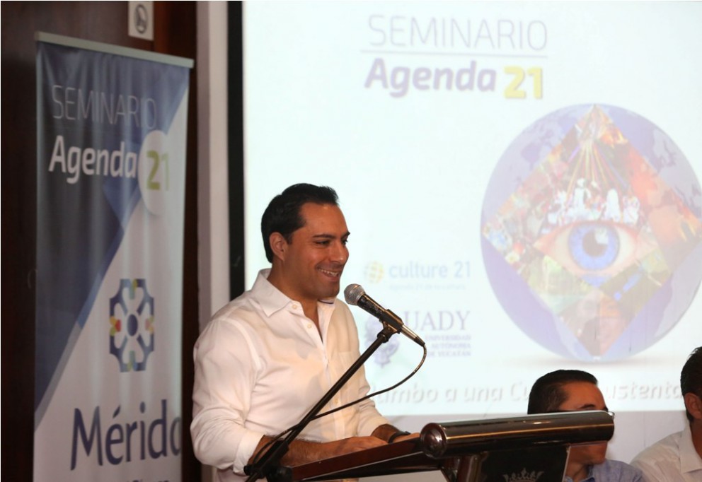 Realizan Seminario Agenda 21 de la Cultura Realizan Seminario Agenda 21 de la Cultura
