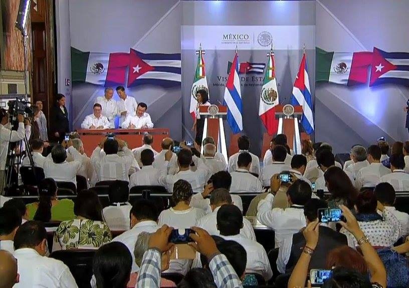 Cuba y México firman cinco acuerdos 