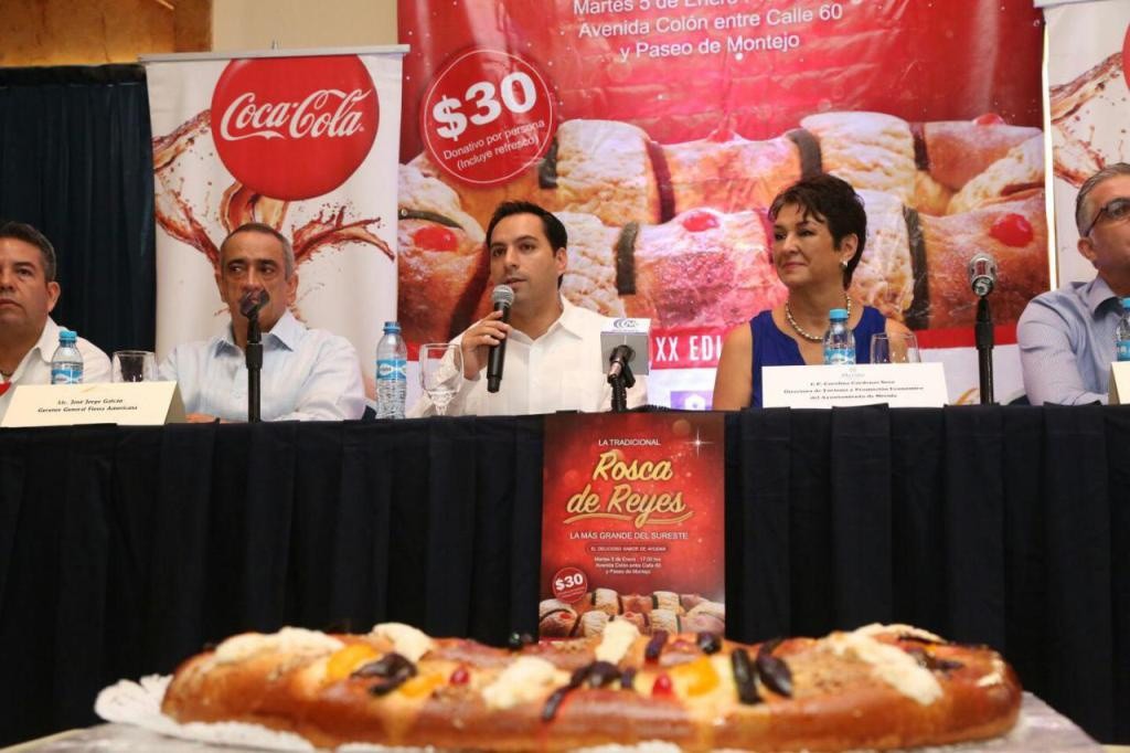El 5 de enero cortarán la Rosca de Reyes más grande del Sureste