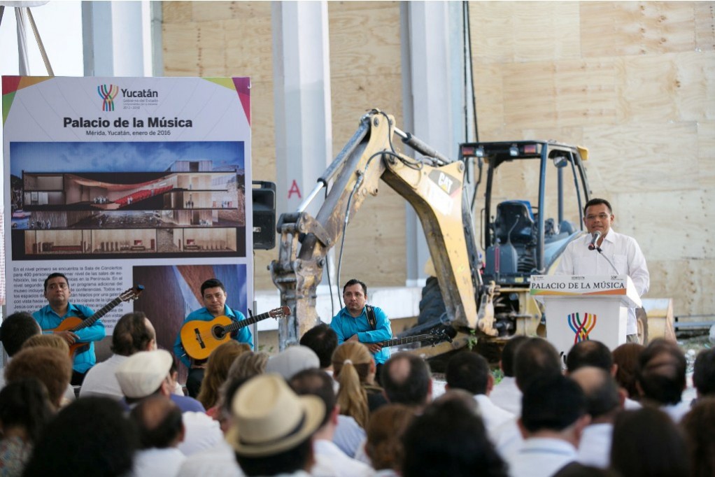 Inicia construcción del Palacio de la Música