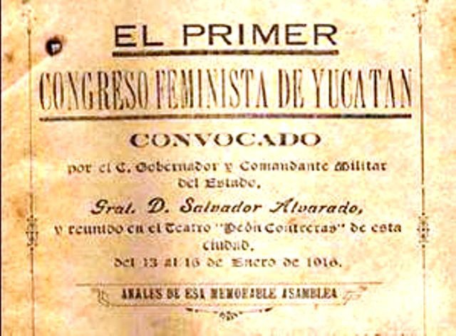 Celebran 100 años del primer Congreso Feminista en Yucatán