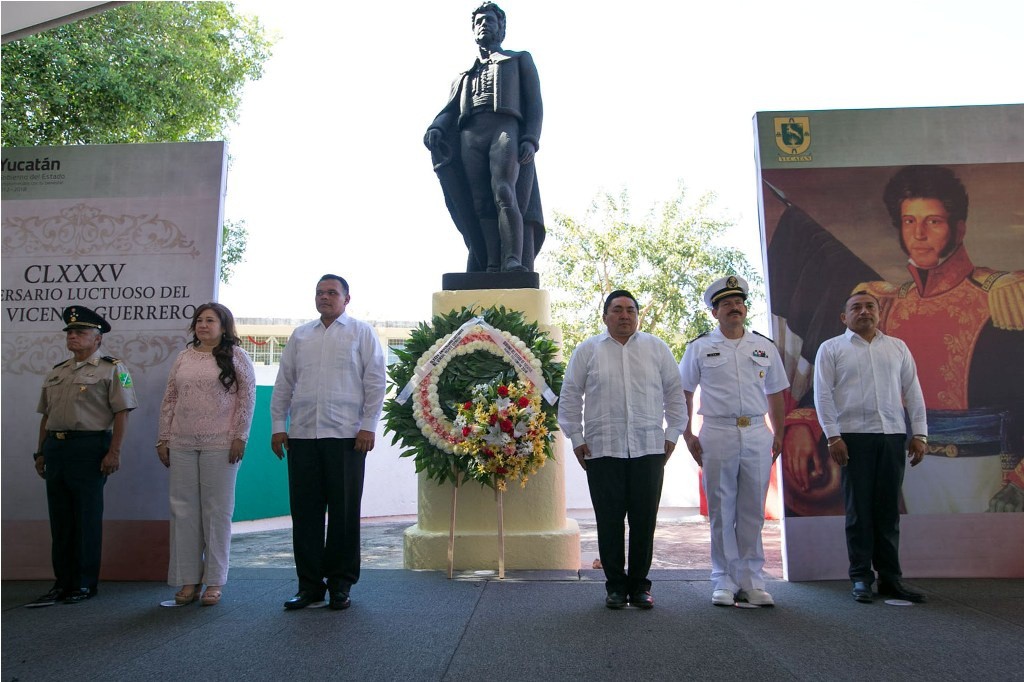Conmemoran aniversario luctuoso de Vicente Guerrero