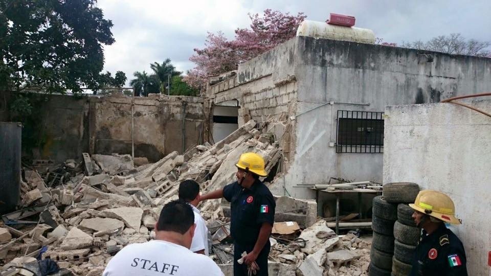 Se derrumba techo en “La Ceiba”