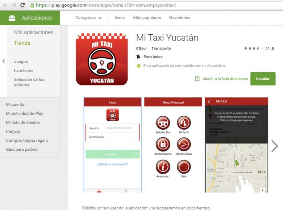 Disponible “Mi Taxi Yucatán”
