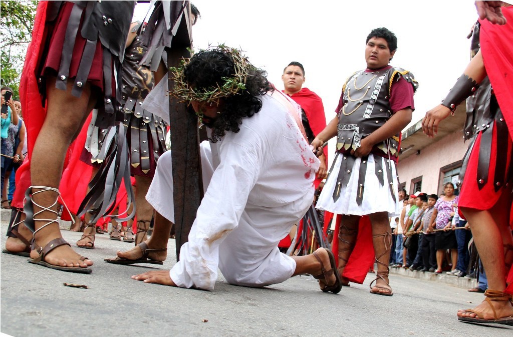 Todo listo para el Via Crucis de Acanceh