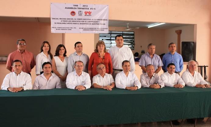 Celebran CTM-IMSS-INFONAVIT en Yucatán última reunión tripartita del año.