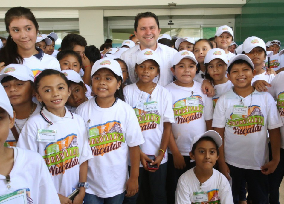 Niños se maravillan con Yucatán