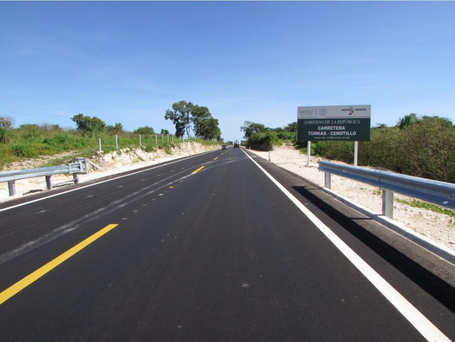 Modernizan carretera Tunkás-Cenotillo 