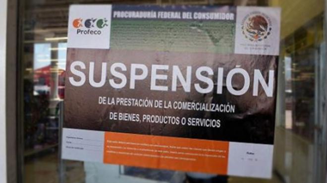 Profeco suspende un restaurante