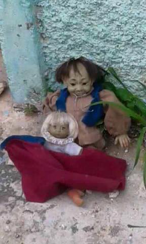 Unos muñecos elfos atemorizaron a Chichimilá