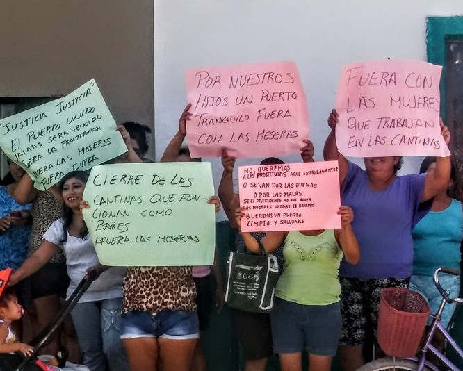 Malestar social en Río Lagartos por presencia de meseras