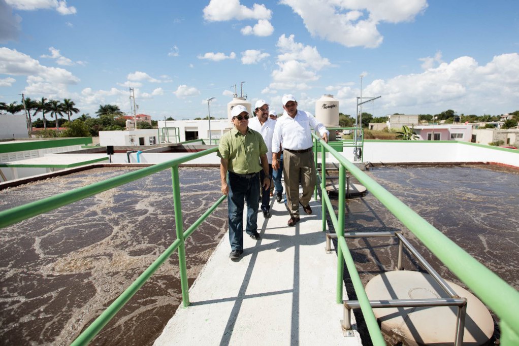 Rehabilitan planta de tratamiento de aguas en Kanasín