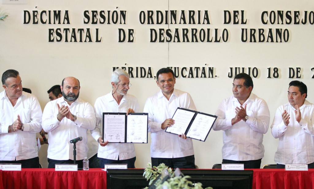  Se firma acuerdo para promover y evaluar proyectos que garanticen el ordenamiento territorial.‏