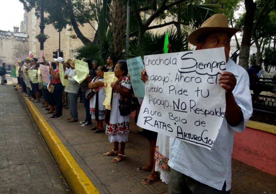 Denuncian despojos de terrenos en Chocholá