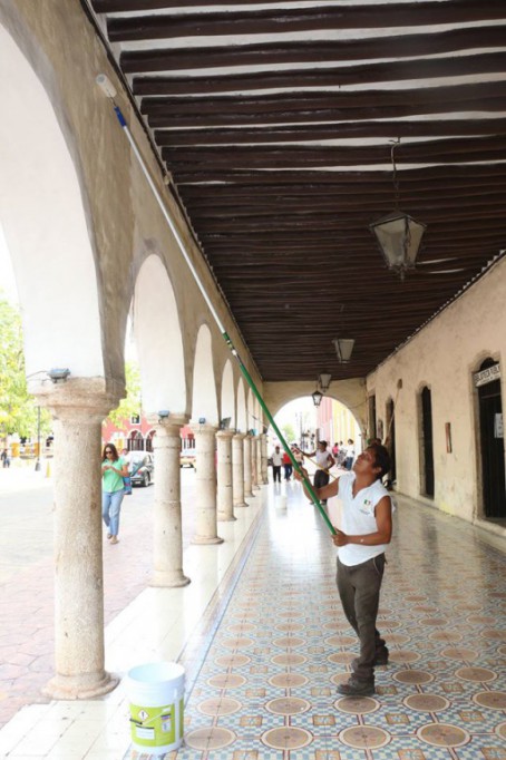 Embellecen edificio de centro histórico vallisoletano