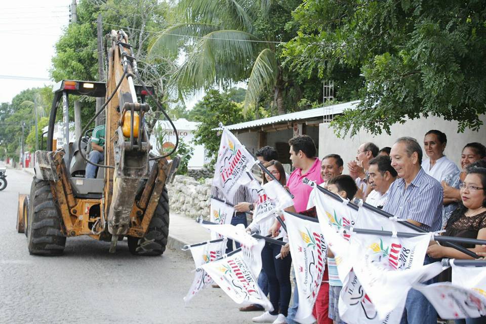 Inversión por más de un millón de pesos en colonias de Tizimín