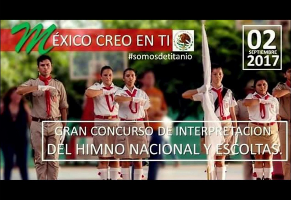 Scouts de México realizará concurso del Himno Nacional