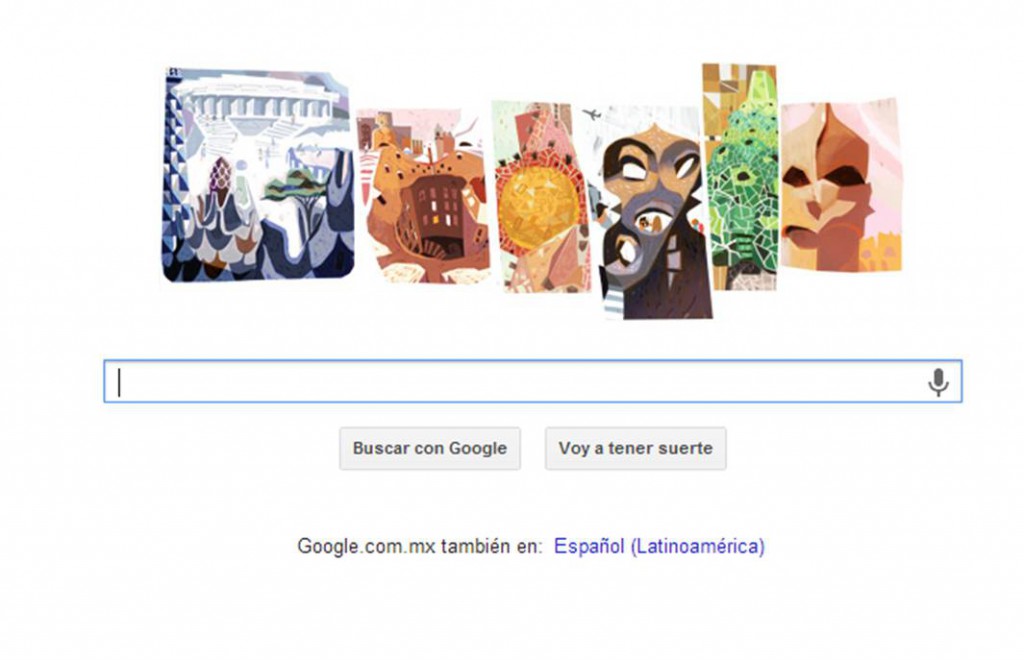 Google celebra al arquitecto Antoni Gaudi.