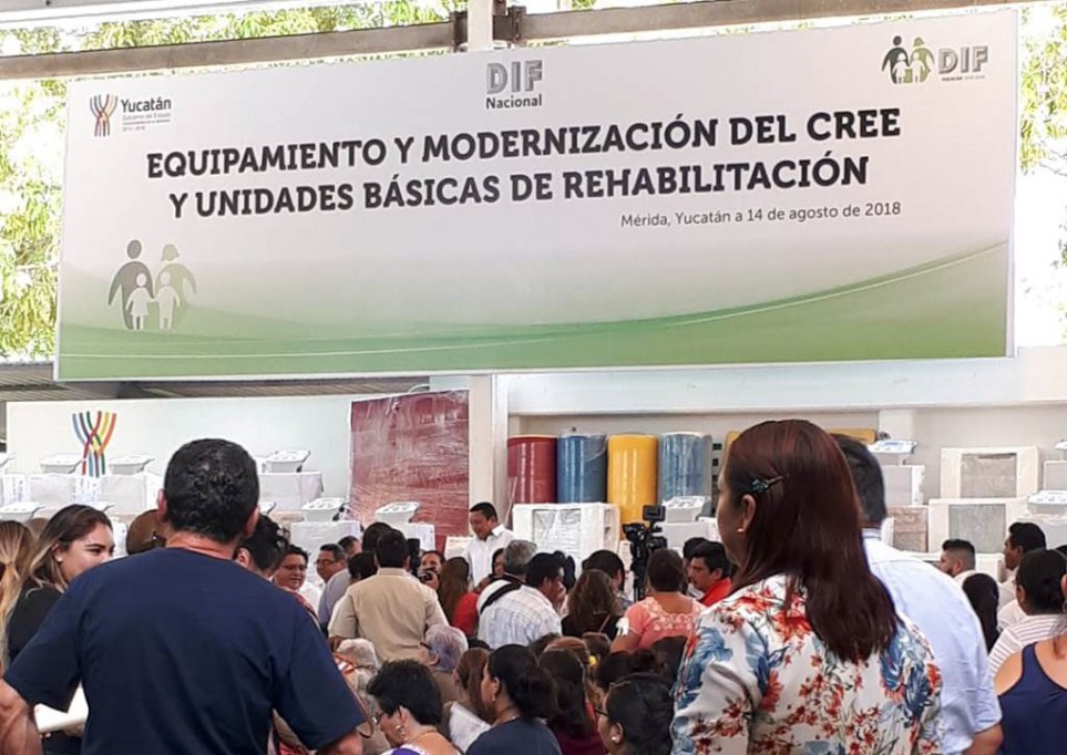 Equipan 53 Unidades de Rehabilitación en Yucatán