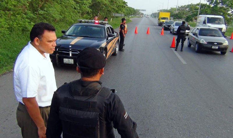 El Gobernador del Estado Patrullo el sur de la ciudad.