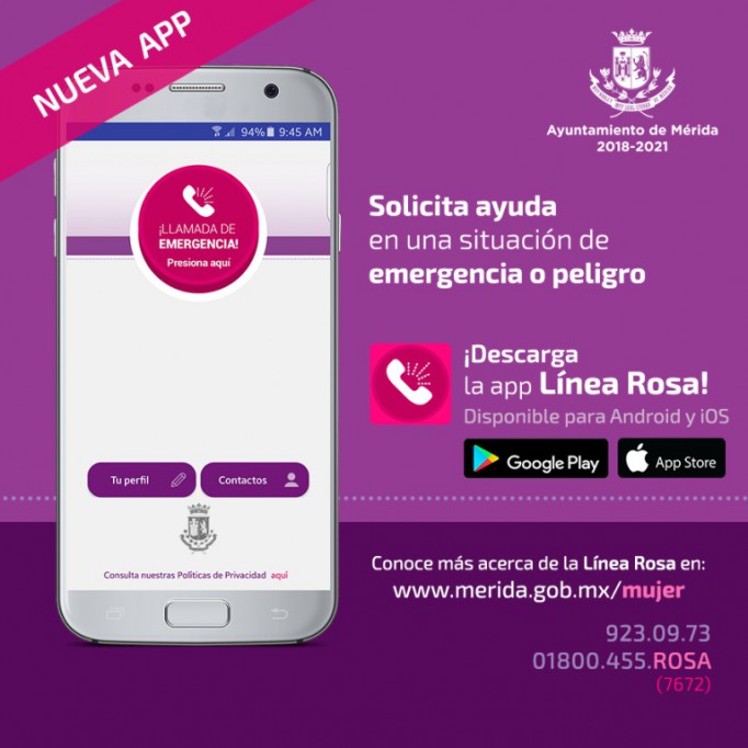 Línea Rosa, un servicio gratuito de emergencia