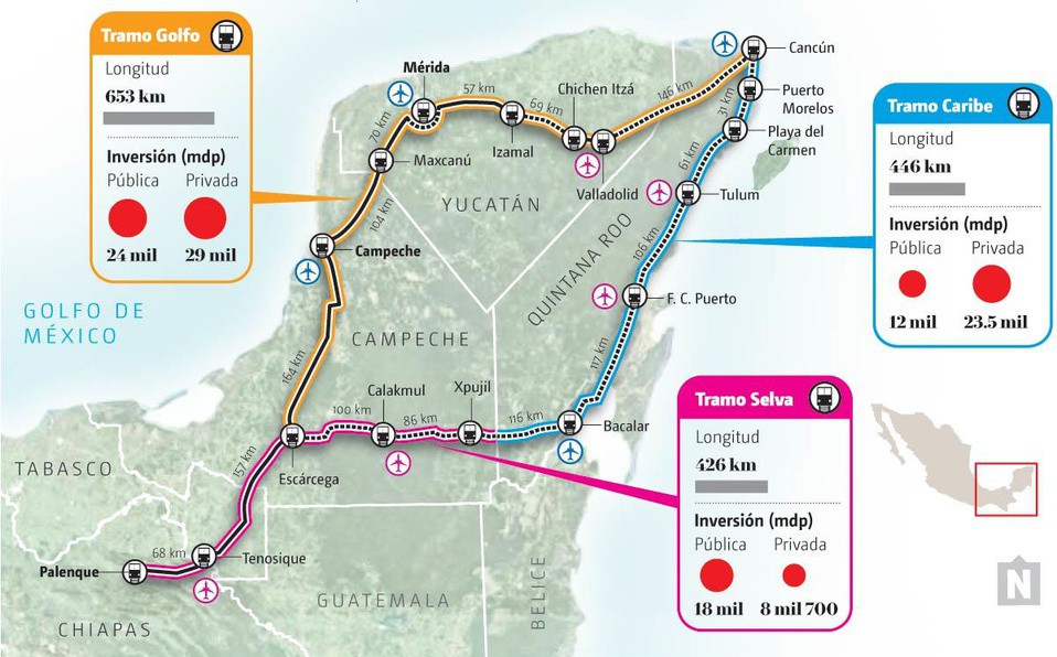 Oficina central del "Tren Maya" estaría en Yucatán