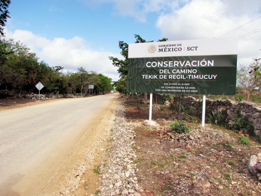 Rehabilitarán carreteras en Yucatán