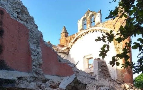 Este lunes comenzarían a restaurar iglesia derruida de Nabalam