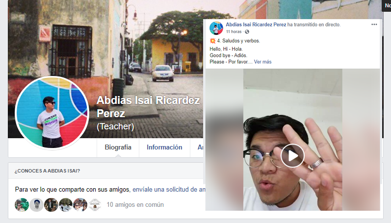 Joven yucateco imparte clases de inglés por Facebook Live