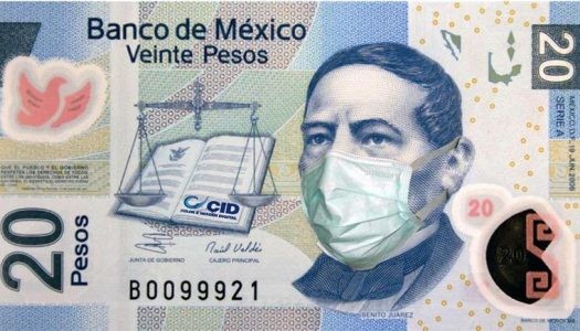 El peso mexicano a la baja por crisis sanitaria