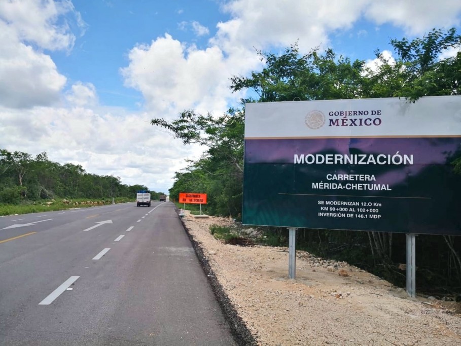 Inician trabajo de ampliación de la carretera Mérida-Chetumal