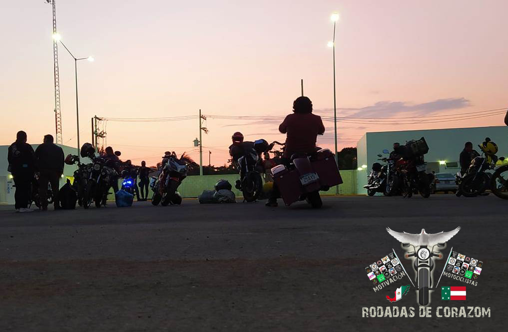 Motociclistas recaudan víveres para la gente de Noc Ac