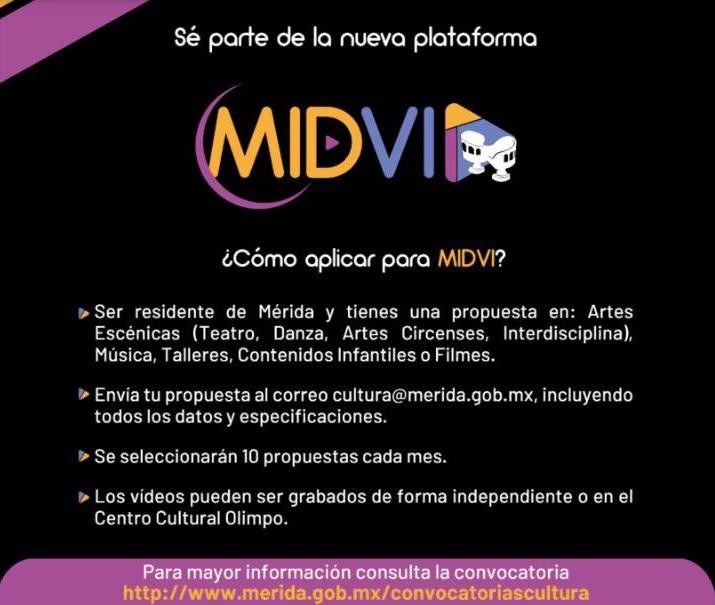 Lanzan convocatoria para integrarse a la plataforma Midvi