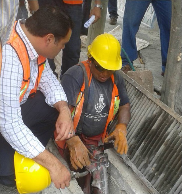 Supervisan obras de desazolve en Mérida