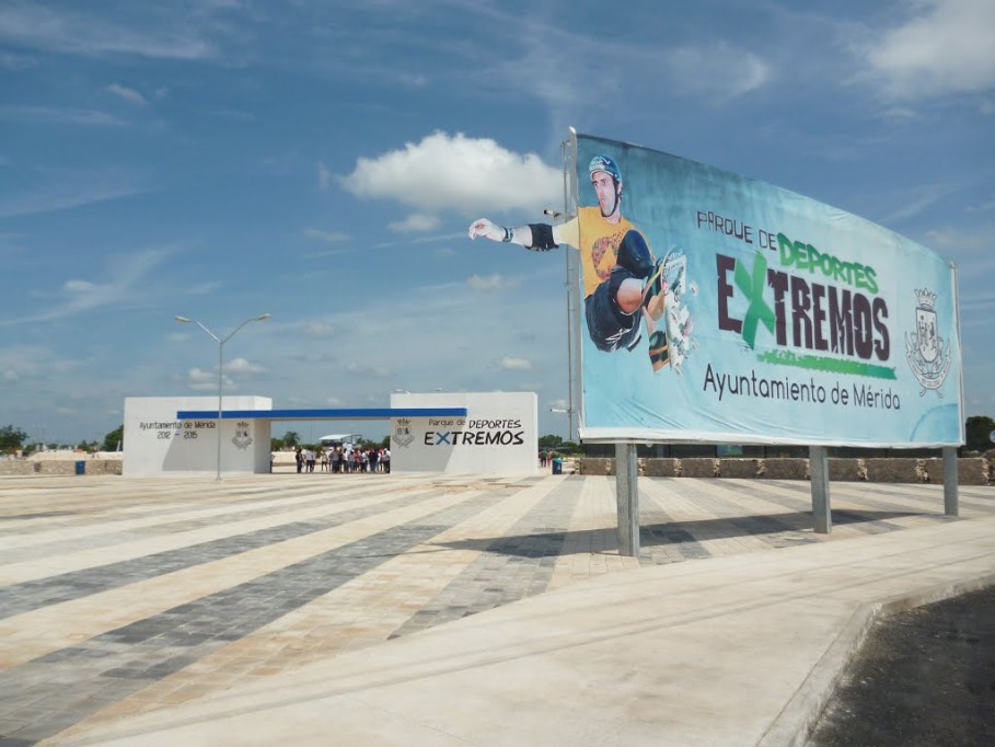 Orden y seguridad en el Parque de Deportes Extremos de Mérida