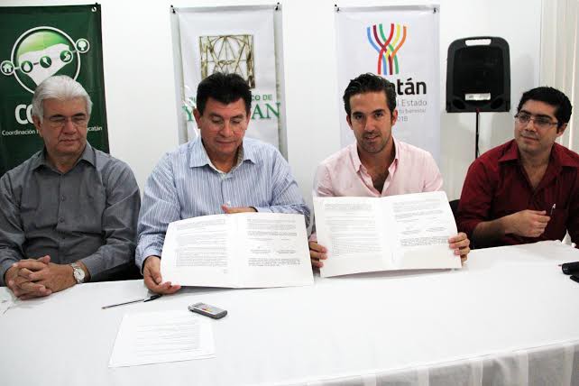 Firman convenio de colaboración la COMEY y la Fundación Plan Estratégico para  enriquecer el portal acervoyucatan.com