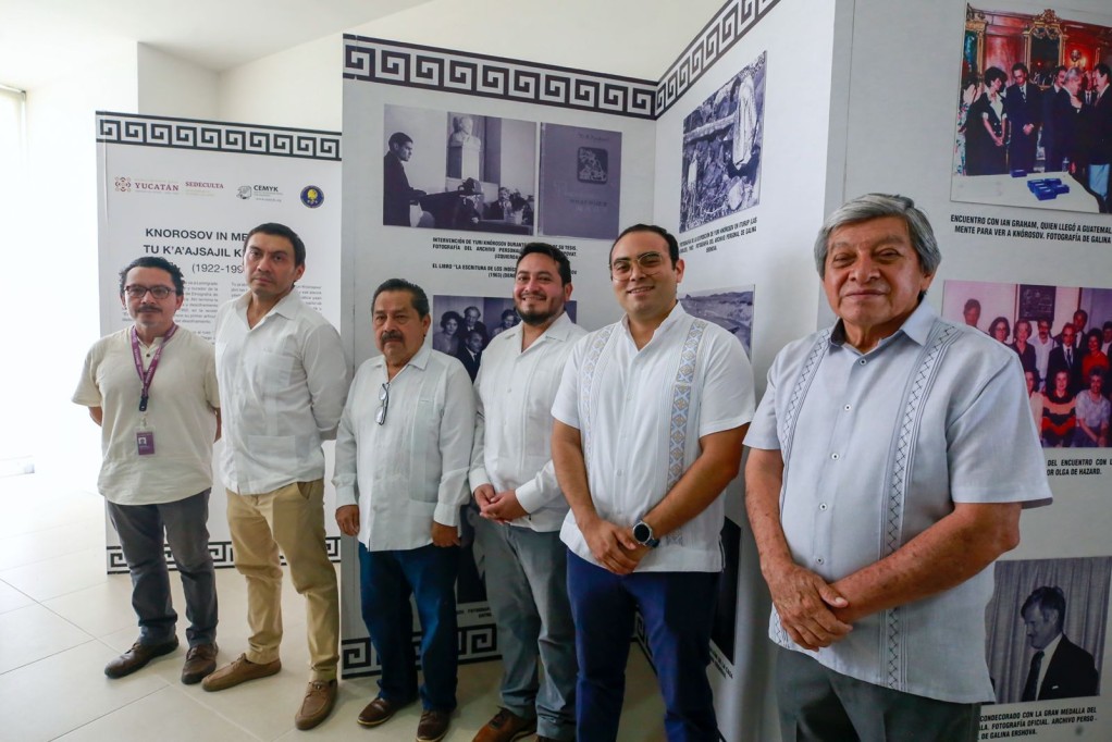Inauguran la exposición “Tu K’a’ajsajil Knórosov. In memoriam Yuri Knórosov, epigrafista de la cultura maya”