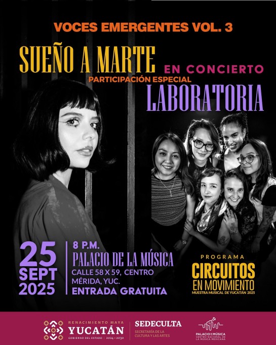 Sueño a Marte y Laboratoria pondrán el ritmo indie en Voces Emergentes Vol. 3 Sueño a Marte y Laboratoria pondrán el ritmo indie en Voces Emergentes Vol. 3