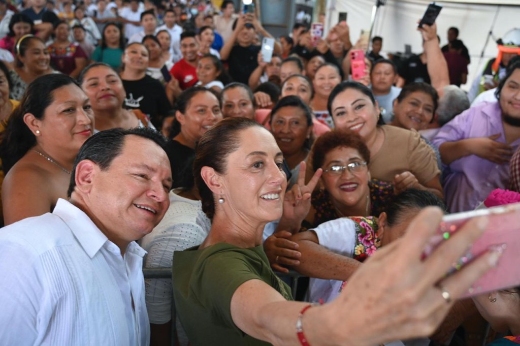 Acompañaron 156 mil personas a Claudia Sheinbaum en recorrido por el sur del país