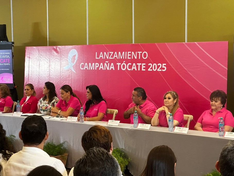 Presentan la Campaña Tócate 2025, detección oportuna el cáncer de mama