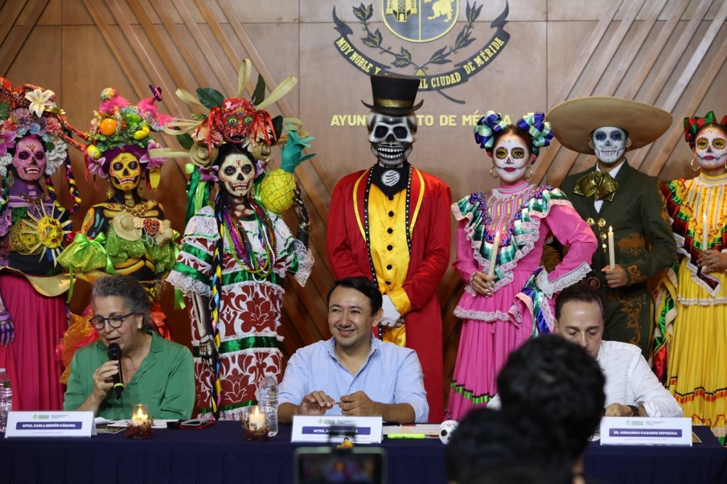 Presenta Ayuntamiento de Mérida el Desfile de Catrinas 2025. Presenta Ayuntamiento de Mérida el Desfile de Catrinas 2025.