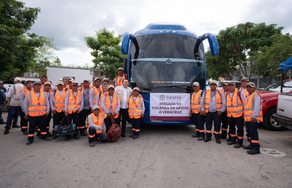 Envía Yucatán brigada de apoyo a Veracruz, tras inundaciones Envía Yucatán brigada de apoyo a Veracruz, tras inundaciones