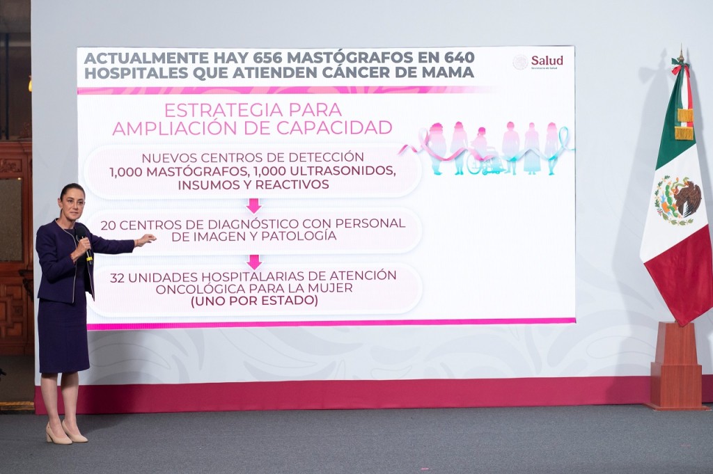 Anuncia Claudia Sheinbaum inversión de 8 mil MDP para modelo de atención universal de cáncer de mama Anuncia Claudia Sheinbaum inversión de 8 mil MDP para modelo de atención universal de cáncer de mama