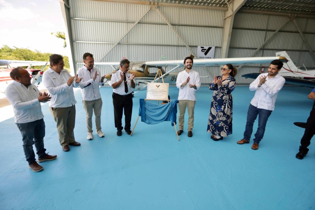 Inauguran primer Hangar y Taller Aeronáutico en el Aeropuerto Internacional de Chichén Itzá Inauguran primer Hangar y Taller Aeronáutico en el Aeropuerto Internacional de Chichén Itzá