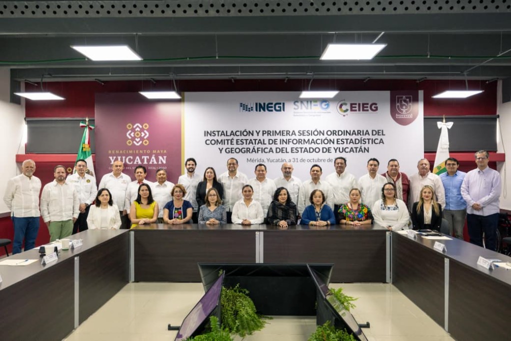 Instala Gobierno de Yucatán Comité Estatal de Información Estadística y Geográfica (Ceieg) para reforzar la planeación y transparencia