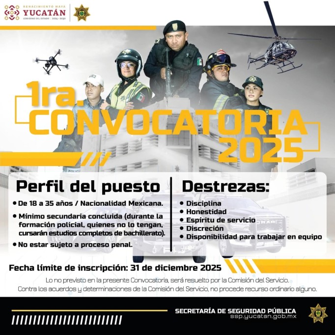 Realizará la SSP una plática de reclutamiento en Motul, este miércoles.